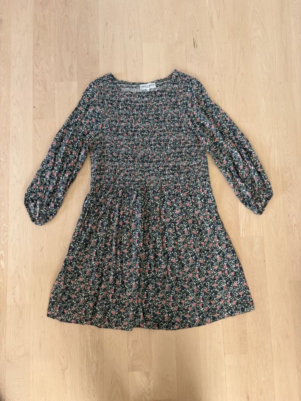 Apiece Apart Floral Long-Sleeve Dress